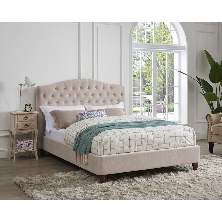 Wayfair queen platform bed deals with headboard